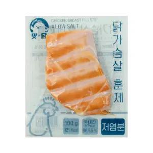 푸드원 맛닭 냉동 훈제 닭가슴살 저염분 100g 30팩 3kg