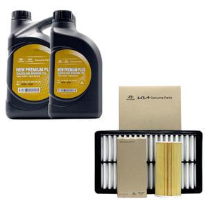 K5 DL3 1.6 가솔린 엔진오일 뉴 프리미엄 플러스 0W20 5리터 순정 오일필터 에어필터