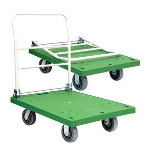 접이식 대차 특대형 그린 투명 기본형 (고정2+회전2) 핸드카트