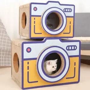 가또나인 고양이 카메라 숨숨집 스크래쳐