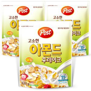 동서식품 포스트 아몬드 후레이크 620g x 3개