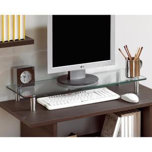 강화유리 모니터받침대 모니터선반 키보드받침대