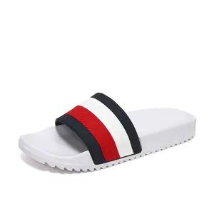 [타미힐피거]타미힐피거 랠리 슬라이드 남성 사무실 스포츠 슬리퍼 화이트 RALLEY-WHT