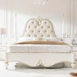 아벨리아 엔틱퀸침대 (매트별도)