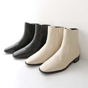 [비비오]발편한 스퀘어 낮은굽 여성 빅사이즈 앵클 부츠 3.5cm