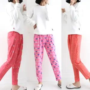 여성 피치 애니멀 잠옷바지 여자 파자마 봄 가을 홈웨어 수면 바지