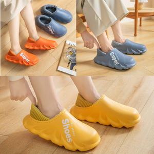 겨울철 따뜻한 실내화 사무실 슬리퍼 거실 털슬리퍼