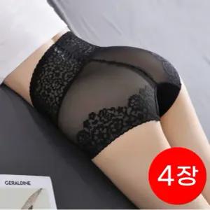 3720 하이웨스트 여성팬티 배꼽 레이스 망사 거들 똥배 복대