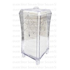 투명화장솜케이스 2개 화장솜케이스 화장솜보관함