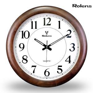 [코멕스]로렌스 WD500 원목 월넛 지름 50Cm 대형 무소음 벽시계