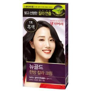 댕기머리 뉴골드 한방 헤어칼라크림 염색약 X 1개 골라담기 자연갈색/진갈색/흑갈색/흑색