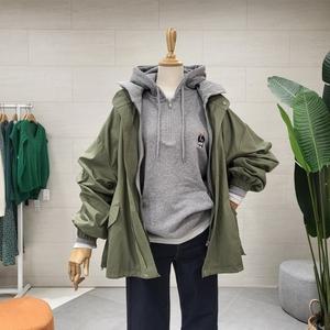 [대구백화점] [에잇컨셉]후드 레이어드 야상점퍼(C23JJ7FP015)