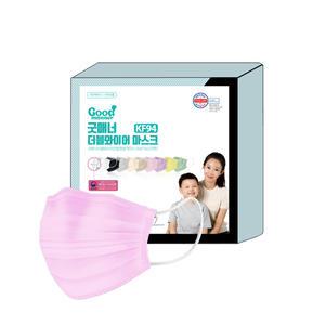 굿매너 KF94 덴탈마스크 국산 분홍색 핑크 귀편한 비말 마스크 50매(1박스)