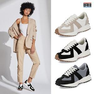 [스프리스] 남녀 소가죽 아이코닉 4cm 키높이 스니커즈/운동화_3종택1