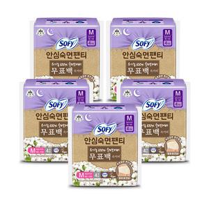 쏘피 안심숙면팬티 무표백 중형 4매, 5개