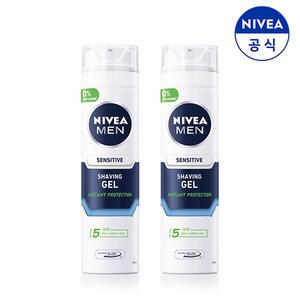 니베아 맨 센서티브 쉐이빙 젤 200ml X 2개