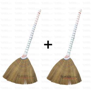 백색 갈대비 롱자루(1세트=2개입)/ 고급 갈대비  빗자루 싸리비 외곽비