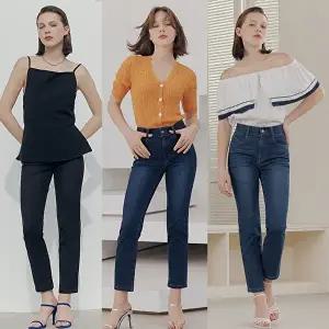 [뱅뱅]여성 릴렉스 시그니처 데님 3종