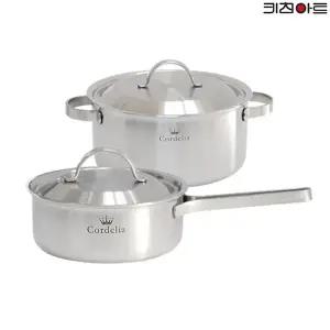 [키친아트] 코델리아 통5중 인덕션가능 스텐레스 냄비세트 2종B(편수18+양수20)