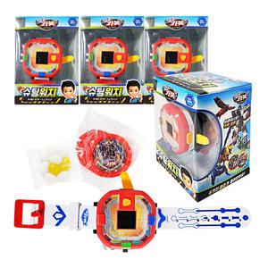 헬로카봇 슈팅워치 젤리 4개 따조 팔찌 원반 슈터기