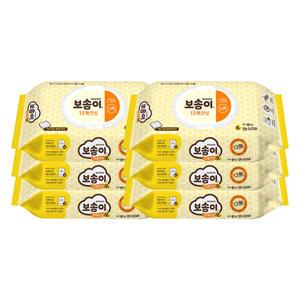 깨끗한나라 보솜이 13무 안심 60매x6개입 x 1팩 (총 6개) 캡형 물티슈