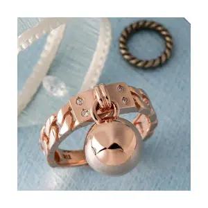 정품 GOLD 전문점 R392236 / 14K 애끼 반지 / 데일리 달랑이볼평생A/S