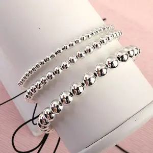 비즈아이 [7637-01]CCB메탈볼 3/4/6mm 실버볼 ,50개/30개