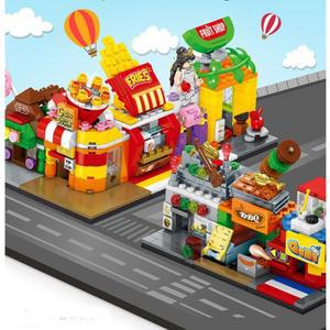 초등학생 블럭 상점 가게 놀이 장난감 식당 레스토랑 미니 조립 호환 창의력 장난감 픽셀