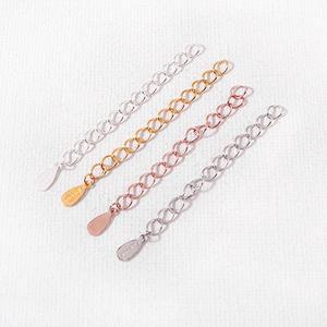 싼비즈 [8-680-14]순은부자재 꼬리체인 150SB 물방울 4cm 실버925 ,1개