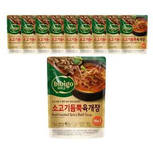 CJ 비비고 소고기듬뿍 육개장460g, 10개