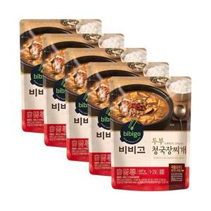 CJ 비비고 두부 청국장 찌개 460g 5개