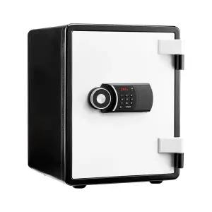 선일금고 가정용금고 YES-031D 블랙화이트 디지털 내화금고 63kg 경보장치 서랍 선반
