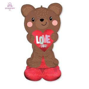 에어룬즈 브라운 러브베어(스탠딩풍선)