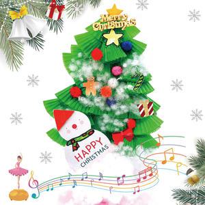 멜로디 오르골 트리 만들기(10인용) 크리스마스 키트 겨울 성탄절 DIY 미니 눈사람 겨울 풍경 산타 소품 미술 유아 초등 방과후 돌봄 수업