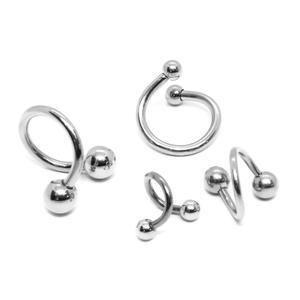 투볼 트위스터 써지컬스틸 링피어싱 귓볼 트라거스