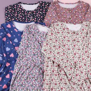 피치기모 플라워 원피스잠옷 수면 홈웨어 가을 겨울 여성잠옷 실내복