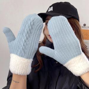 벙어리장갑 털 손모아 니트 방한 겨울 커플 학생 크리스마스 선물