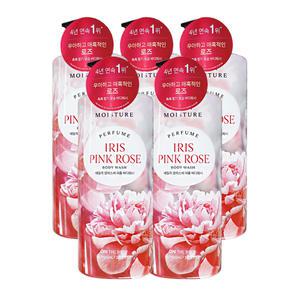 엘지 온더바디 데일리 모이스처 퍼퓸 바디워시 아이리스 로즈향 1100ml 5개 샤워