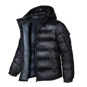 영앤올드 CRX 남여공용 겨울 경량 숏 패딩 점퍼 유광 웰론 후드 파카