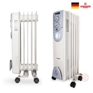 크루거 24시간 타이머 전기 라디에이터 5핀 KRR-T565 소형 히터 사무실 가정 화장실 욕실 동파방지 난로 라지에이터