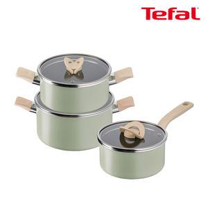 테팔 인덕션 블라썸 민트 냄비 3종(편수18+양수20+24)