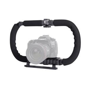 카메라 스마트폰 겸용 촬영 듀얼 핸드 그립 핸들 GRIP 핸드헬드 삼각대 조명 마이크 설치