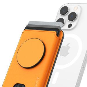 억스 맥세이프 가죽 카드지갑 핸드폰 거치대 케이스 그립형