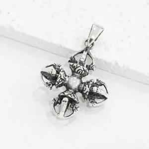 [하프클럽/ ]남자 925실버 불교 부적 행운 목걸이 팬던트