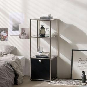 [NS홈쇼핑]포스트모던 티노 미드센추리 철제 모듈 수납장 40cm 3단[33894553]