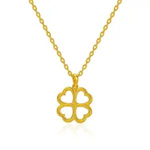 갤러리아 여자 순금 목걸이 포 하트 클로버 24K 3.75g 18K장식