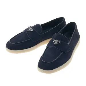 [롯데백화점]프라다 남성 로고 스웨이드 로퍼 2DG124 103 F0008