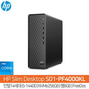 HP S01-PF4000KL 14세대i5-14400_NVMe256GB_램8GB_FreeDos(OS없음)/HP컴퓨터/슬림PC/사무용PC/HH