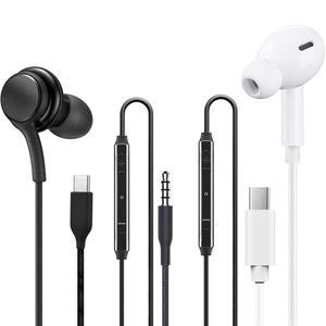 아크로 유선 이어폰 오픈형 커널형 3.5mm C타입 8핀 갤럭시 아이폰 호환