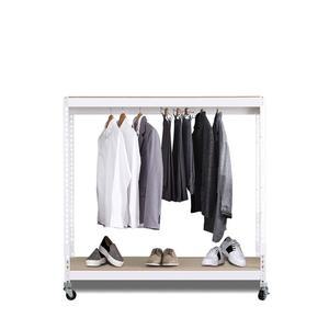 이동식행거 트롤리 스탠드옷걸이 시스템행거 2단1봉 1000 x 500 x 1200